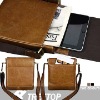 Genuine Leather Shoulder Bag for iPad 2--cow leather material