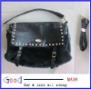 Genuine Leather Shoulder Bag lady bag black