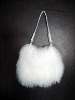Genuine Tibetan Lamb Fur Hand Bag with leather