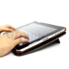 Genuine cowhide wrapped design shell cover for iPad leather case