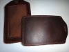 Genuine leather ID card holder