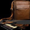 Genuine leather bag for ipad 2,lightweight genuine leather men laptop bag