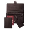 Genuine leather card holder with multi fanction
