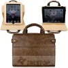Genuine leather case for ipad with multi supporting angle