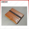 Genuine leather case with stand for ipad 2