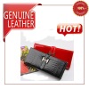 Genuine leather crocodile prints credit card holder