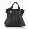 Genuine leather embossing tote bag fashion