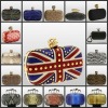 Genuine leather evening clutch bags