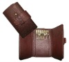 Genuine leather key wallet with classic designed