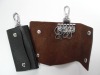 Genuine leather mini key bag