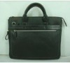 Genuine leather soft men briefcase