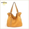 Genuine leather trendy woman tote bag