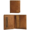 Genuine leather vertical wallet