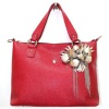 Genuine leather women fashion bags flower handbags