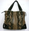 Genuine snake skin leather handbag 100959