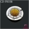 Gift Metal Handbag Holder with Yellow Rhinestone CD-PH158