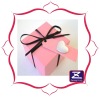 Gift box packaging with ribbon