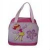 Girl and flower handle bag School Bag