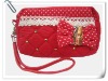 Girls Bow-tie cotton Coin bag/coin purse