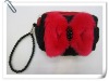 Girls Bow-tie wool Coin Purse/small coin wallets