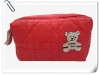 Girls double zipper PU Coin Purse/bear small pouch bags