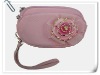 Girls flower three zipper Coin Purse/small coin bags