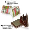 Girls printing flower canvas zipper small Wallets
