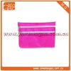 Girls small polyester,red ziplock travel cosmetic case
