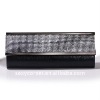 Glitter PU classic lady's evening bag with metal frame