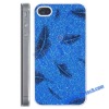 Glitter Shining Feather Design Cell Phone Hard Case for iPhone 4(Blue)