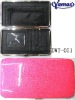 Glitter leather wallet