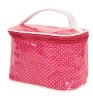Glossy PVC Luxury cosmetic bag with handle