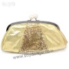 Gold Aluminum evening handbag WI-0797