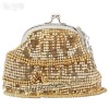 Gold Aluminum evening handbag WI-0799