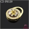 Gold Magnet Handbag Hook with Lynx Stone CD-PH139