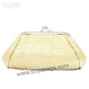 Gold PU evening bags WI-0268