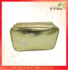 Gold PVC cosmetic bag