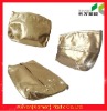 Gold PVC cosmetic bag