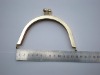 Gold Plated Metal Curved Purse Frame