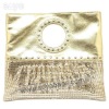 Gold clutch evening bags WI-0275