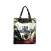 Gold laminated shopping bag