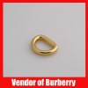Gold metal ring for bag accessory