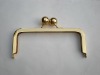 Gold plated metal clutch purse frame