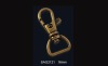 Gold zinc alloy dog hooks for hanging