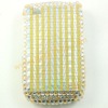 Golden Bling Skin Rhinestone With Two Parts Shell For Blackberry Curve 8520