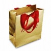 Golden printing shopping bag