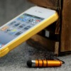 Golden with touch pen bumper For iPhone 4