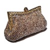 Golden women evening bag manufacturer 042