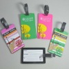 Good promotional gift soft plastic luggage tags