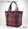 Good quality brand canvas checked handbags and purse